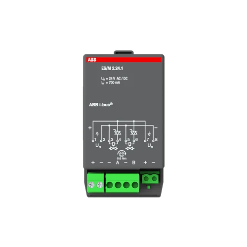 ABB KNX Electronic Switch Module 2-fold 24V
