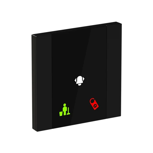 ABB i-bus KNX Yurika Control Element 1/2-fold Room Outside Panel FM Matt Black (YUA/U1.0.1-201)