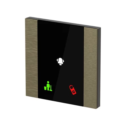 ABB i-bus KNX Yurika Control Element 1/2-fold Room Outside Panel (YUA/U1.0.1-AG) Antique Gold 2