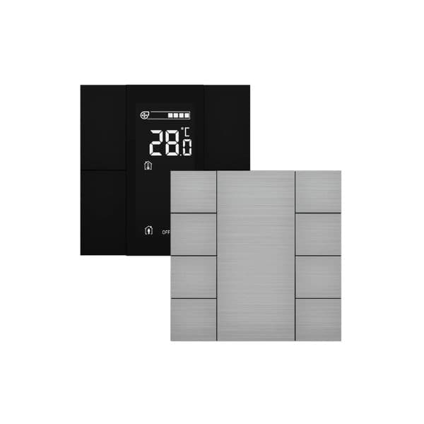 Interra iSwitch+ Aluminium KNX Thermostat Room Controller 24