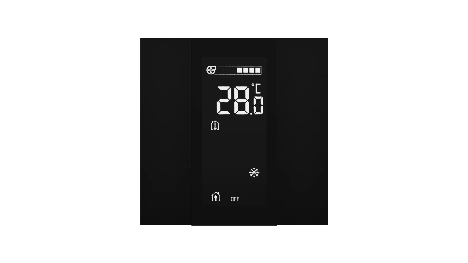 Interra iSwitch+ Aluminium KNX Thermostat Room Controller 4