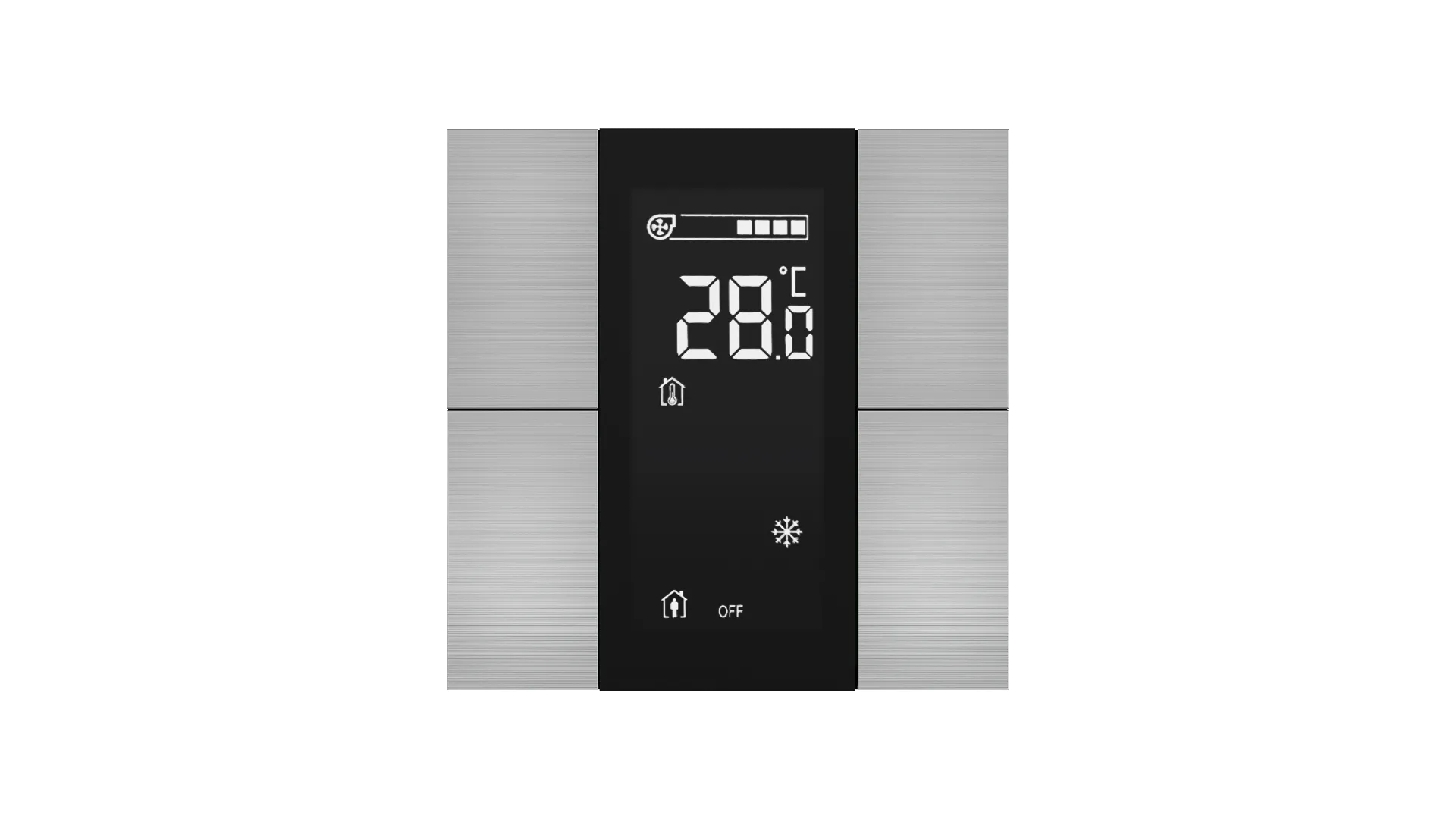 Interra iSwitch+ Aluminium KNX Thermostat Room Controller 10