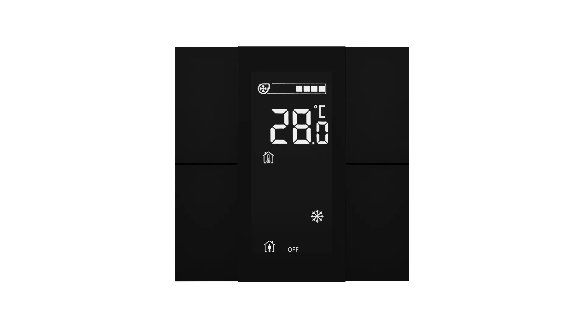 Interra iSwitch+ Aluminium KNX Thermostat Room Controller 2