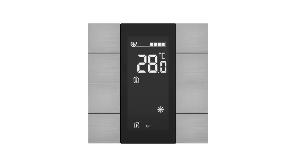 Interra iSwitch+ Aluminium KNX Thermostat Room Controller 22