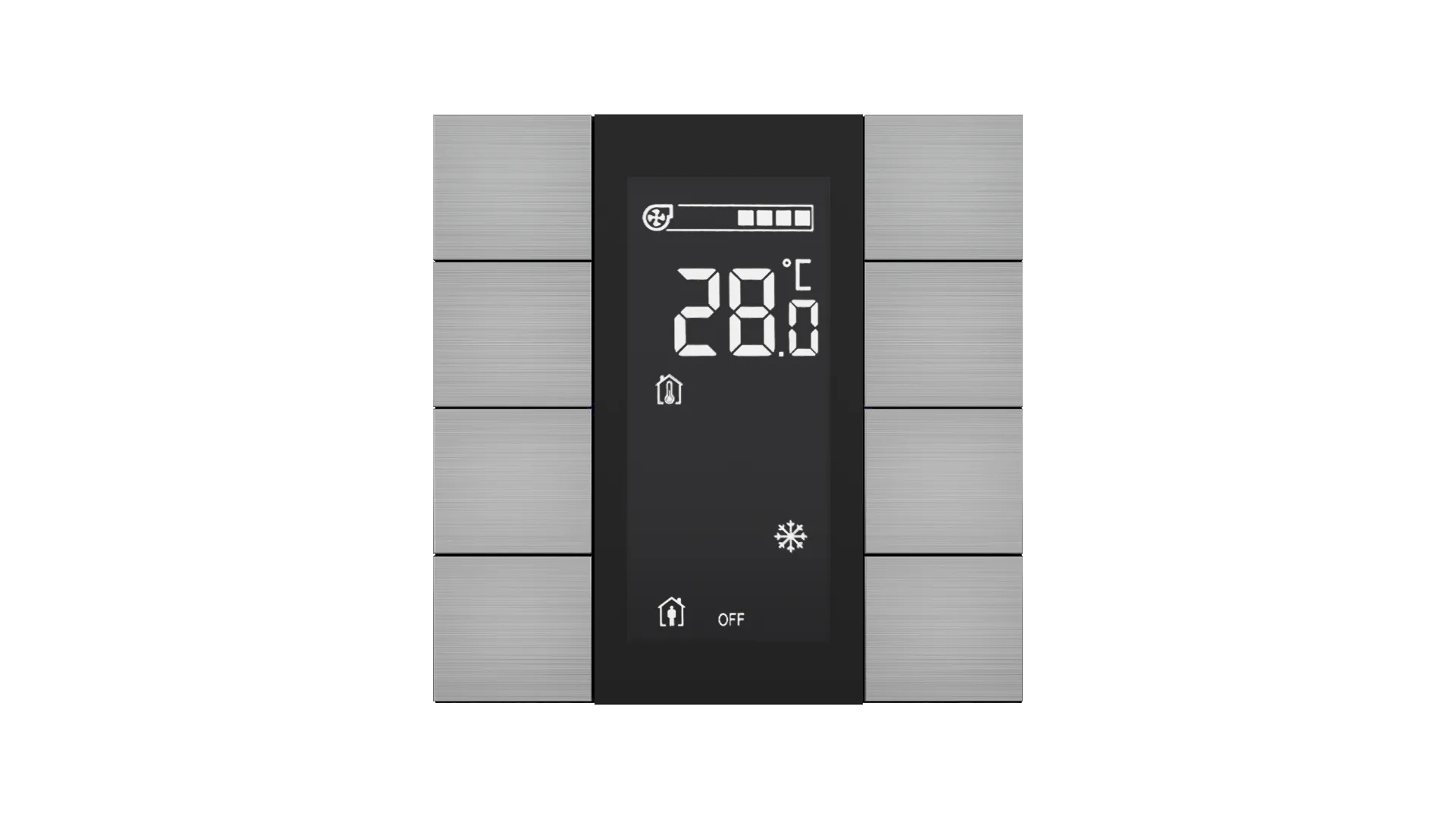Interra iSwitch+ Aluminium KNX Thermostat Room Controller 9