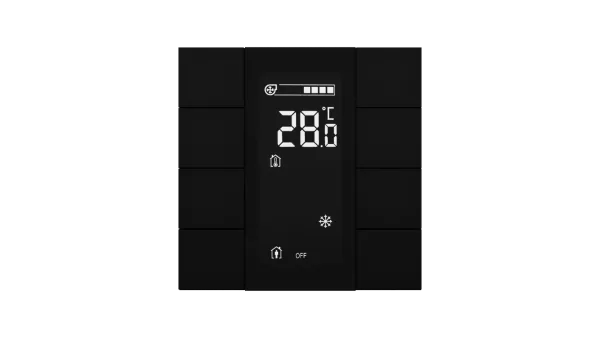 Interra iSwitch+ Aluminium KNX Thermostat Room Controller 30