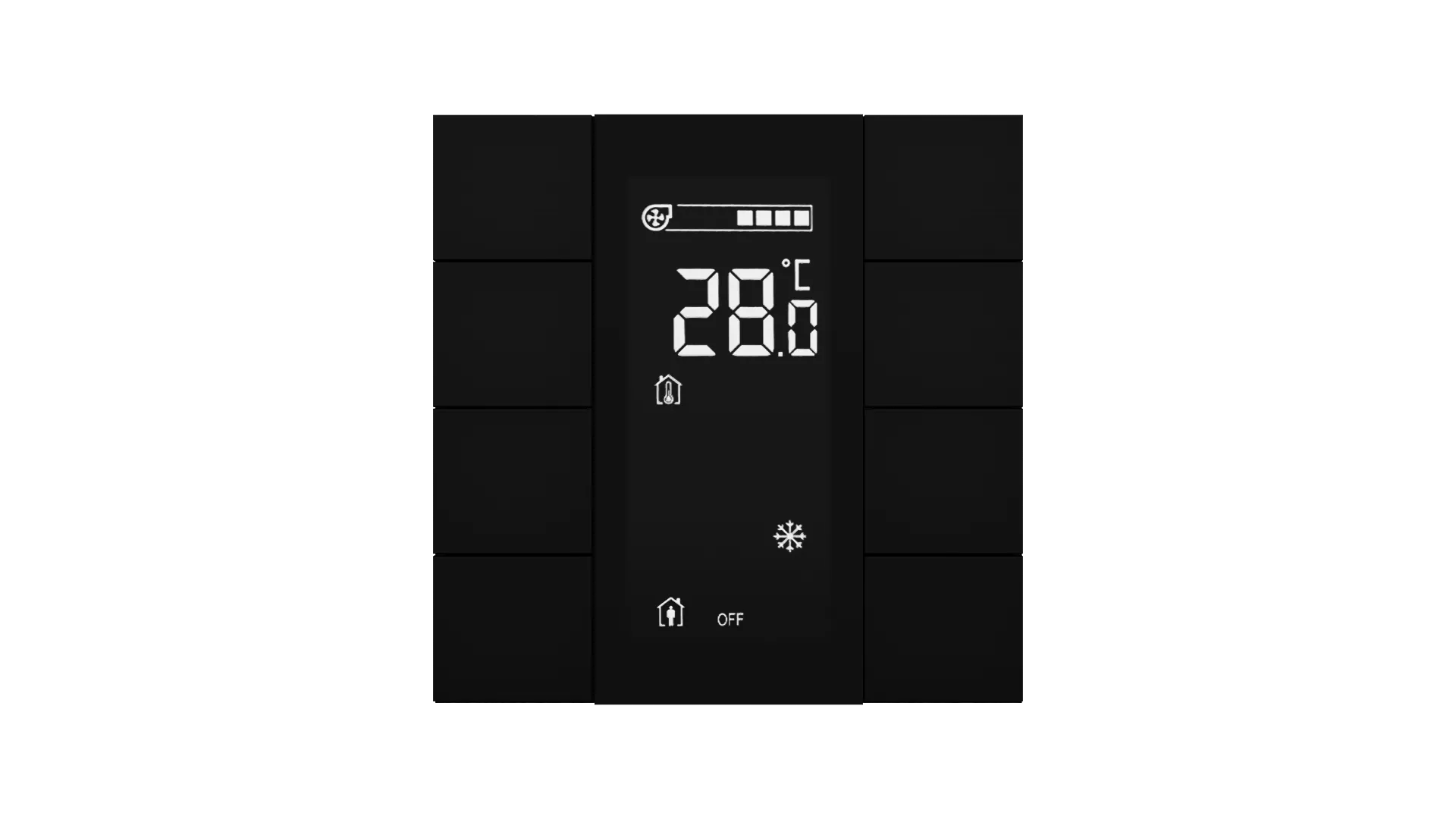 Interra iSwitch+ Aluminium KNX Thermostat Room Controller 3