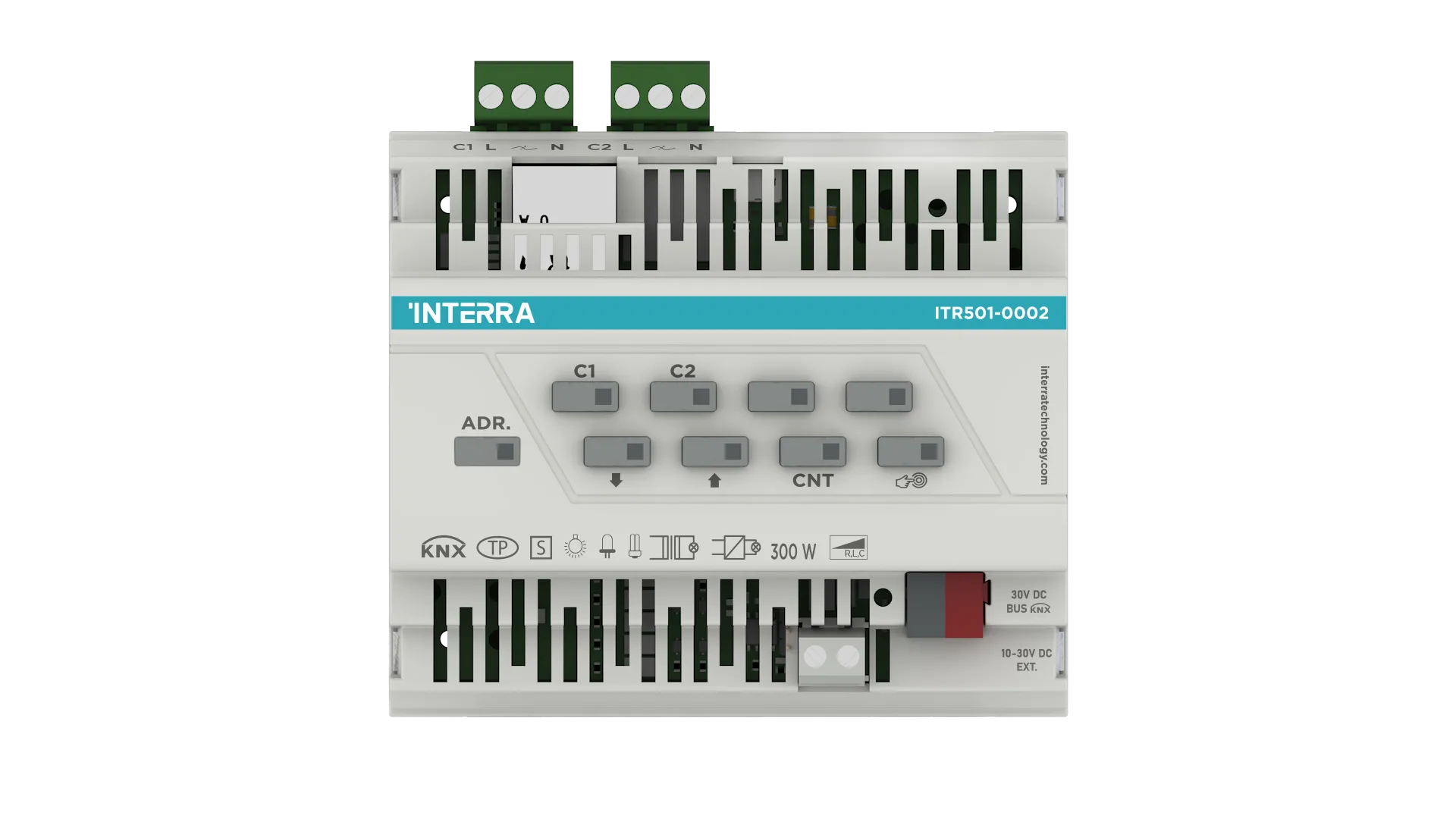 ITR501-0002 Interra KNX 2-Channel Universal Dimmer 300W 1
