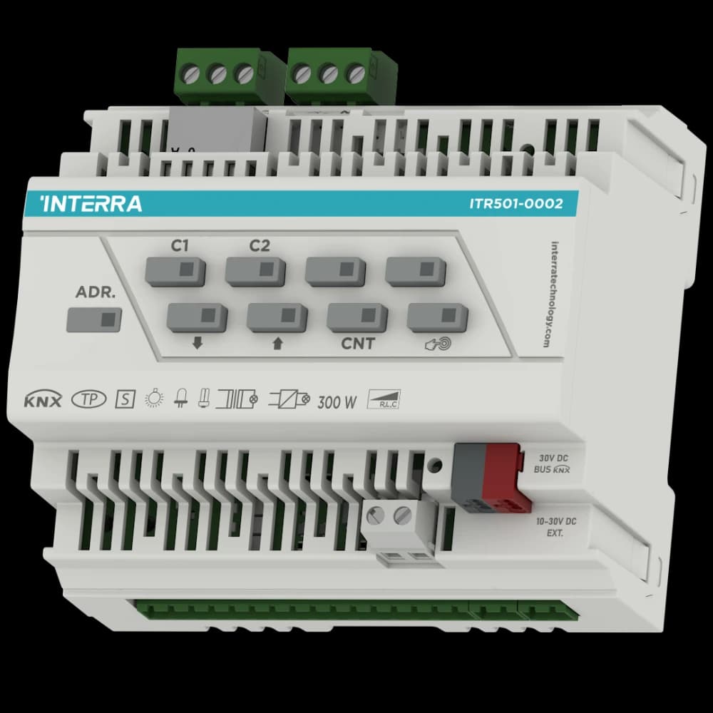 ITR501-0002 Interra KNX 2-Channel Universal Dimmer 300W 2