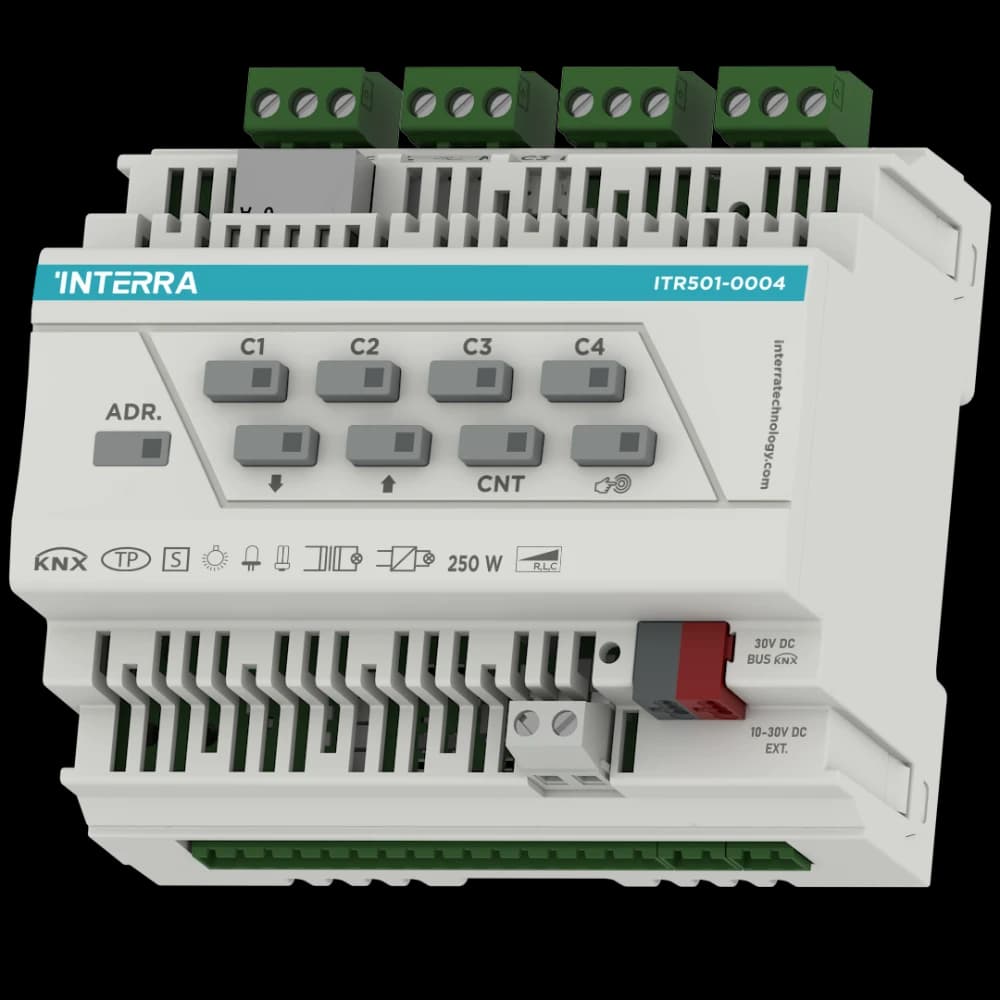 ITR501-0004 Interra KNX 4-Channel Universal Dimmer 250W 2