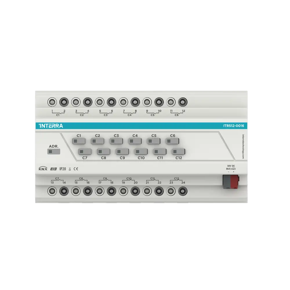 ITR512-0016 Interra KNX 12-Channel Combo Actuator 16A 1
