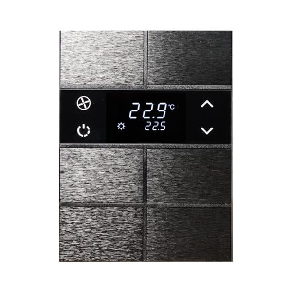 Rosa Metal KNX Touch Thermostat Frameless 2