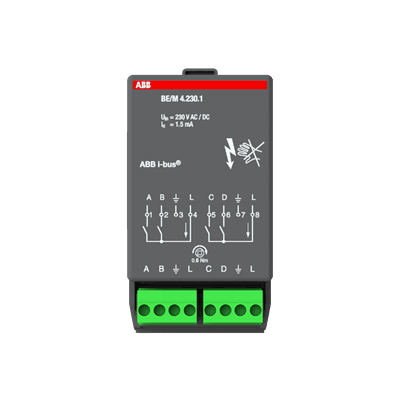 ABB KNX Room Controller Binary Input Module 4-fold 230V AC/DC preview 1