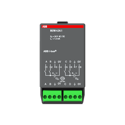 ABB KNX Room Controller Binary Input Module 4-fold 12/24V AC/DC preview 1