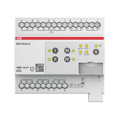 ABB KNX Binary Input 16-fold Contact Scanning with Manual Operation preview 2