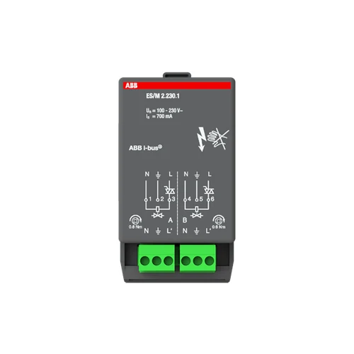 ABB KNX Electronic Switch Module 2-fold 230V preview 1