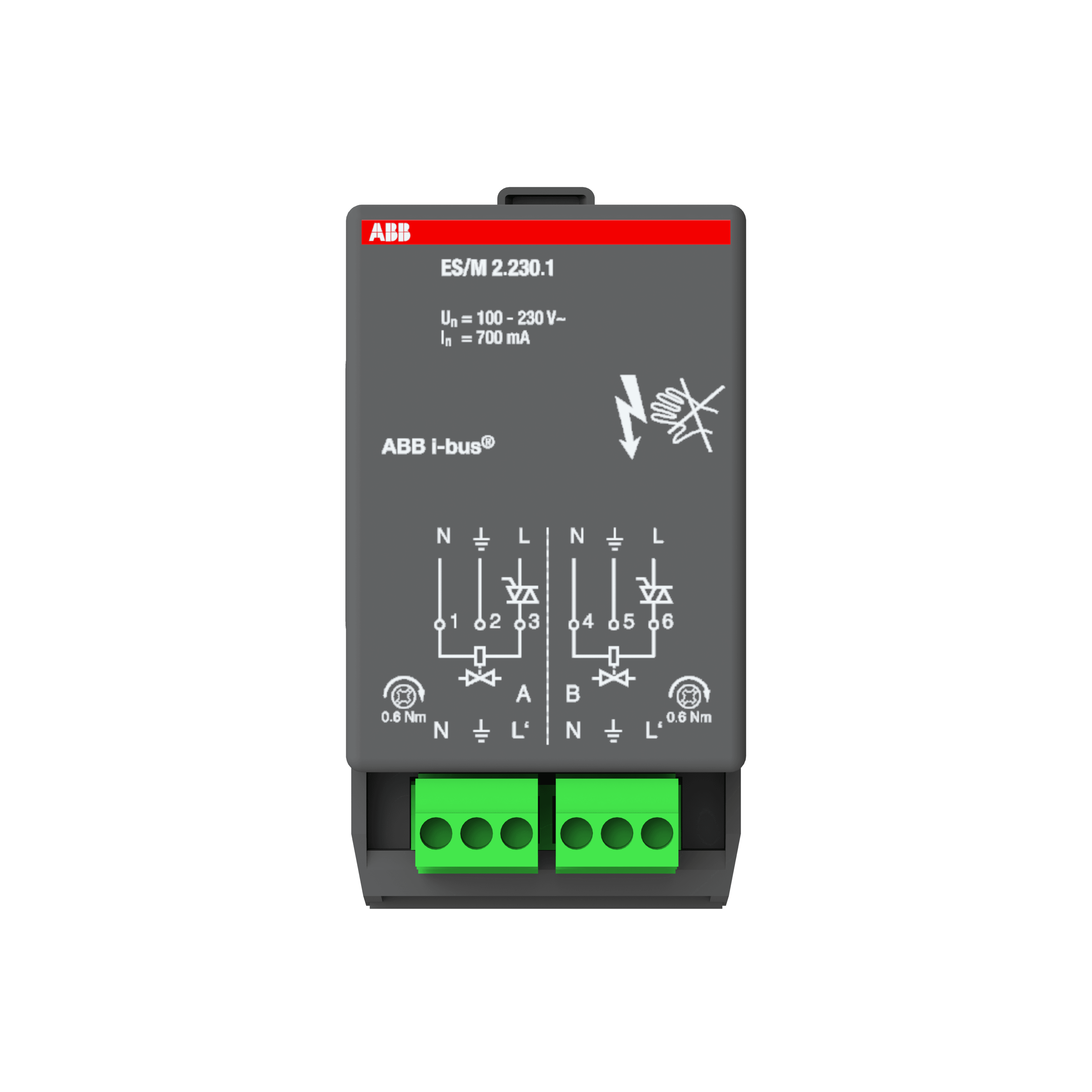 ABB KNX Electronic Switch Module 2-fold 230V preview 1