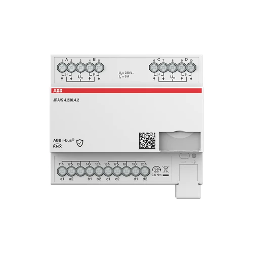 ABB KNX Blind/Shutter Actuator 4-fold 230 V Travel Det Binary Inputs Manual preview 2