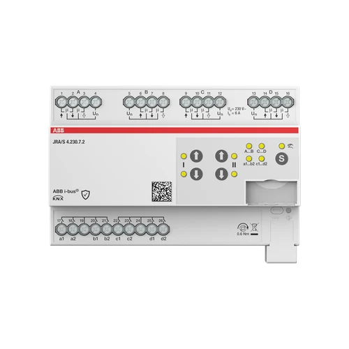 ABB KNX Blind/Shutter Actuator 4-fold 230 V Travel Det 3 End Pos Binary Manual preview 2
