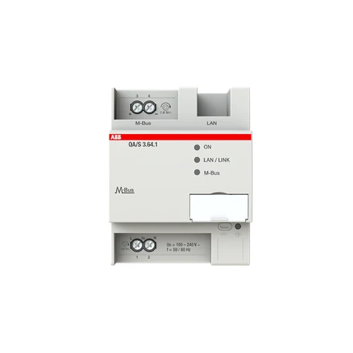 ABB KNX QA/S3.64.1 Energy Analyzer, M-Bus, 64 Devices, MDRC preview 2