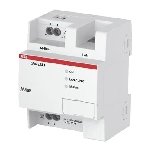 ABB KNX QA/S3.64.1 Energy Analyzer, M-Bus, 64 Devices, MDRC preview 1