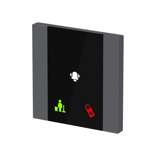 ABB YUA/U1.0.1-131 i-bus KNX Sensor Yurika Control Element 1/2-fold Room Outside Panel (FM, Silver) preview 2