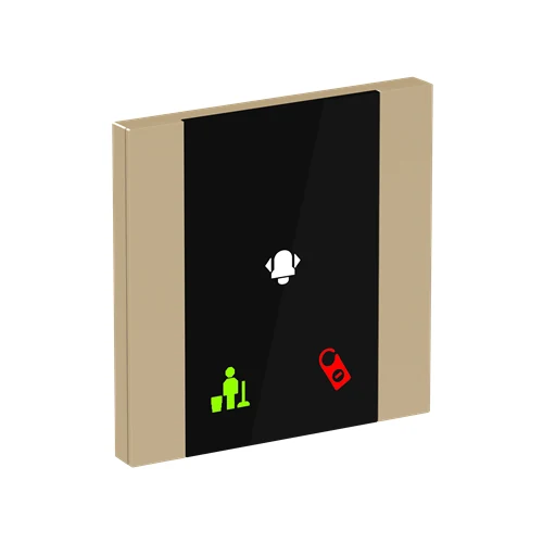 ABB i-bus KNX Yurika Control Element 1/2-fold Room Outside Panel Champagne Gold (YUA/U1.0.1-411) preview 1